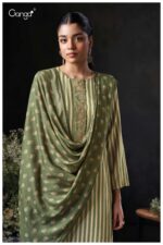 My Fashion Road Ganga Fashion Nirelle Winter Collection Pashmina Suit | S3878 – C