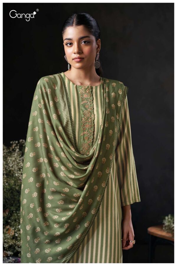My Fashion Road Ganga Fashion Nirelle Winter Collection Pashmina Suit | S3878 – C