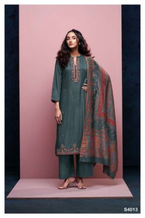 My Fashion Road Ganga Fashion Ulvea Winter Collection Pashmina Suit | S4013