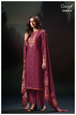 My Fashion Road Ganga Fashion Ulyssa Exclusive Wear Pashmina Suit | S4008-A