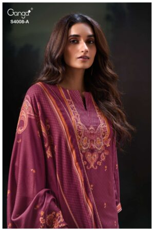 My Fashion Road Ganga Fashion Ulyssa Exclusive Wear Pashmina Suit | S4008-A