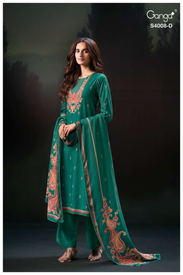 My Fashion Road Ganga Fashion Ulyssa Exclusive Wear Pashmina Suit | S4008-D