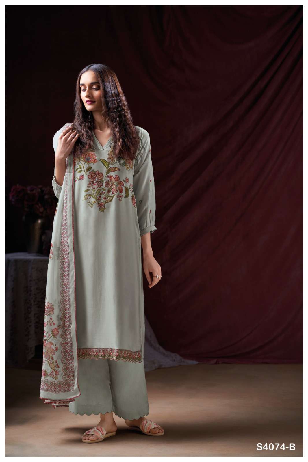 My Fashion Road Ganga Fashion Vama Winter Collection Pure Pashmina Suit | S4074 – B My Fashion Road Ganga Fashion Vama Winter Collection Pure Pashmina Suit | S4074 – B