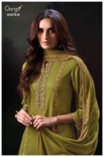 My Fashion Road Ganga Nilak Premium Pure Wool Pashmina With Embroidery Suit | S3978-B My Fashion Road Ganga Nilak Premium Pure Wool Pashmina With Embroidery Suit | S3978-B