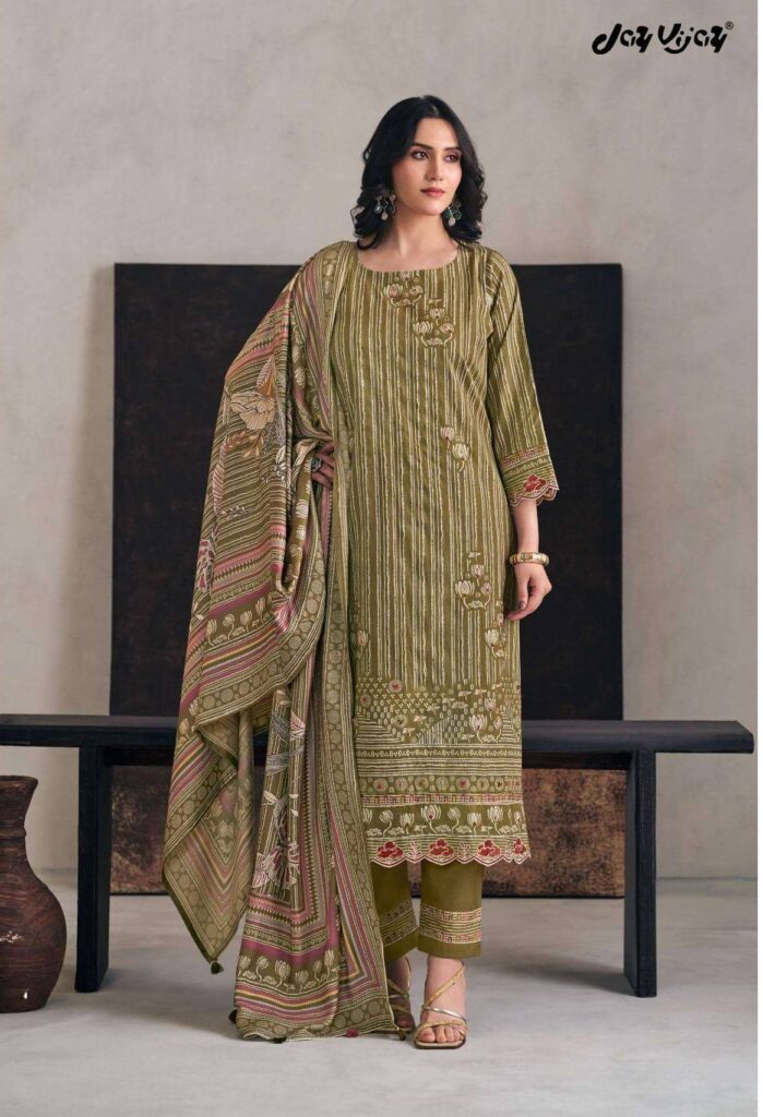 My Fashion Road Jay Vijay Hasrate Digital Printed Fancy Ladies Suit | 10305