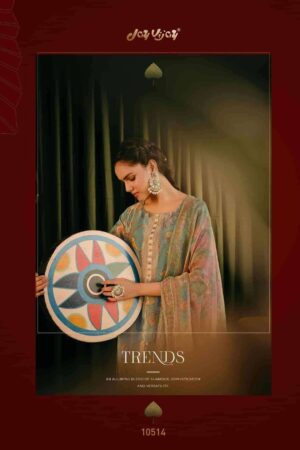 My Fashion Road Jay Vijay Jagmag Exclusive Jacquard Designs Latest Suit | 10514