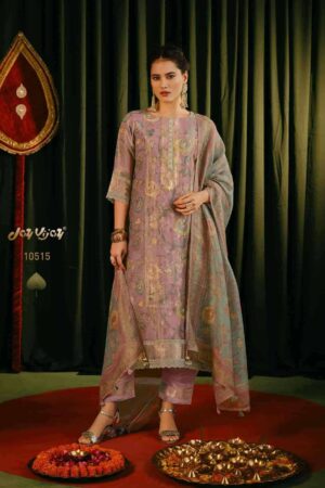 My Fashion Road Jay Vijay Jagmag Exclusive Jacquard Designs Latest Suit | 10515
