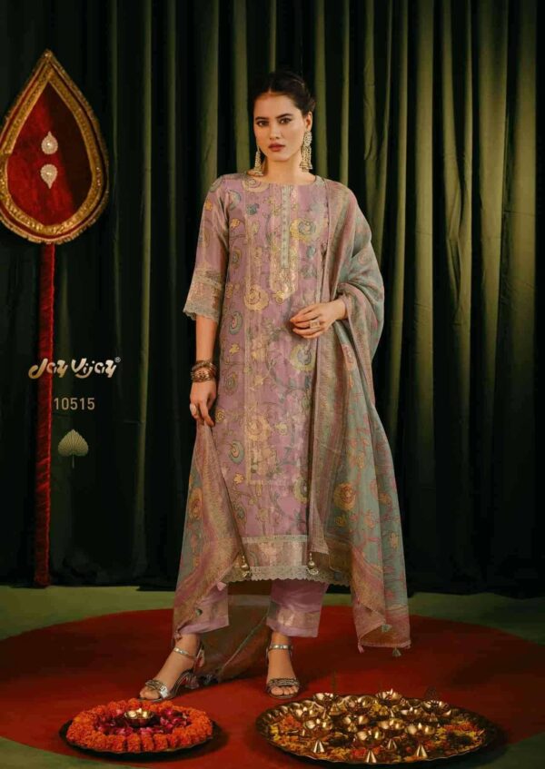 My Fashion Road Jay Vijay Jagmag Exclusive Jacquard Designs Latest Suit | 10515