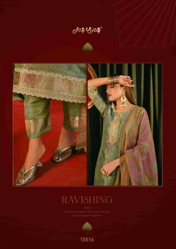 My Fashion Road Jay Vijay Jagmag Exclusive Jacquard Designs Latest Suit | 10516