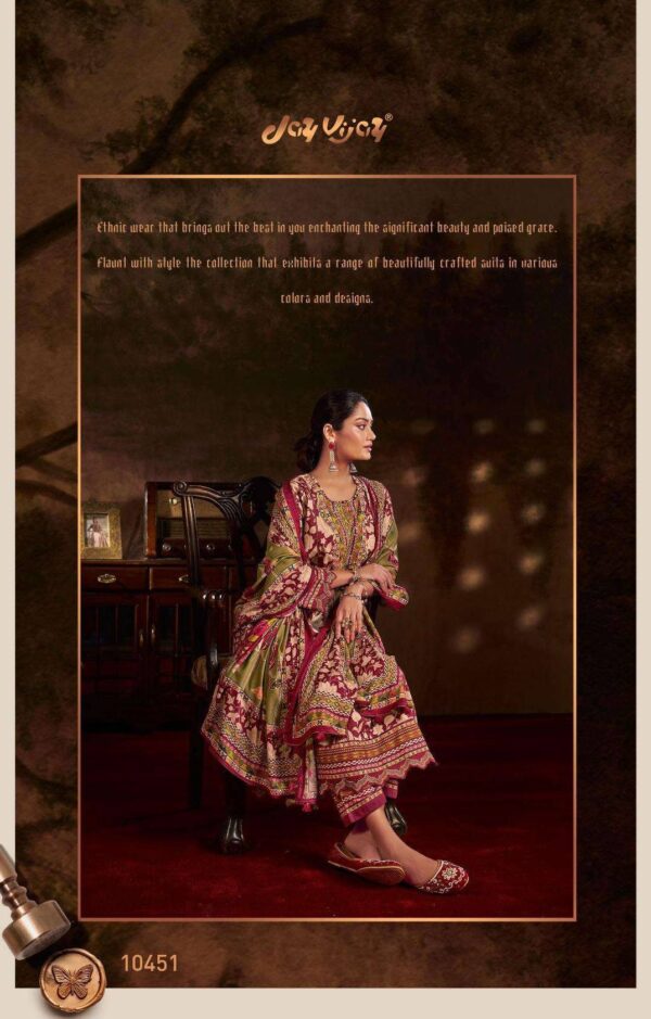 My Fashion Road Jay Vijay Kuch Khaas Corduroy Fabric Winter Wear Latest Suit | 10451