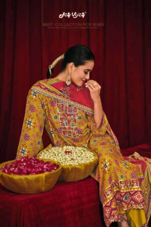 My Fashion Road Jay Vijay Olivia Digital Printed Latest Muslin Suit | 3258 – C