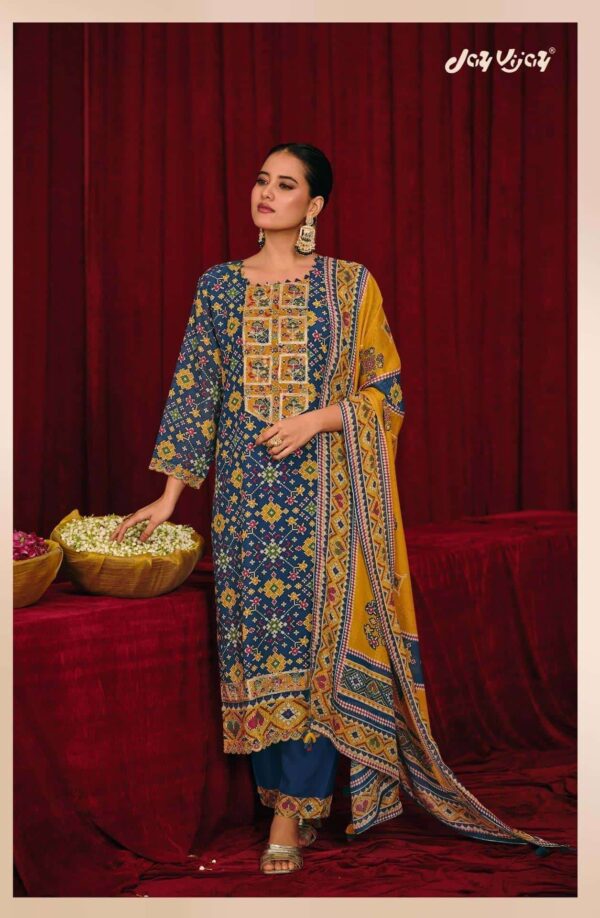 My Fashion Road Jay Vijay Olivia Digital Printed Latest Muslin Suit | 3258 – A