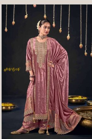 My Fashion Road Jay Vijay Parva Partywear Velvet Latest Designer Suit | 10363