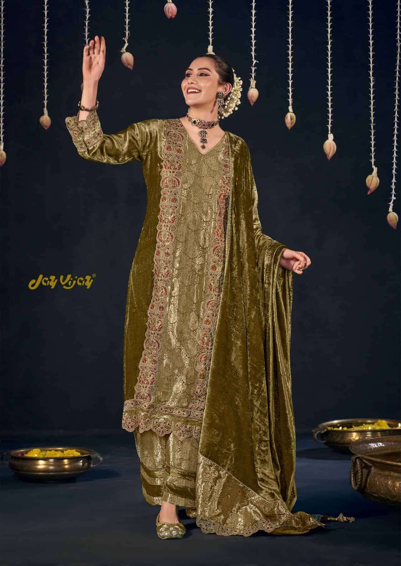 My Fashion Road Jay Vijay Parva Partywear Velvet Latest Designer Suit | 10364 My Fashion Road Jay Vijay Parva Partywear Velvet Latest Designer Suit | 10364