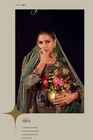 My Fashion Road Jay Vijay Surahi Pure Muslin Jacquard Exclusive Suit | 10312