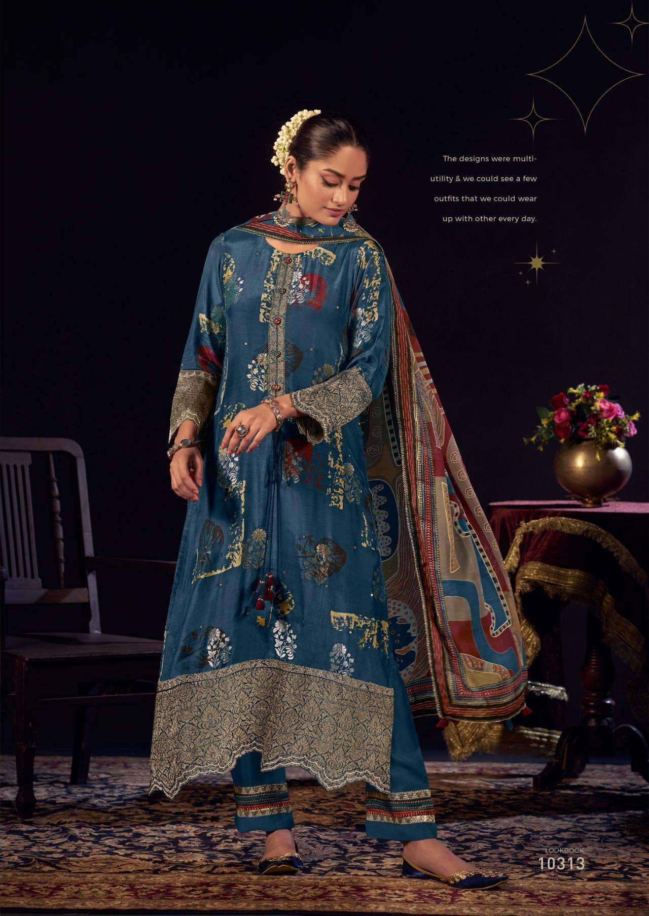 My Fashion Road Jay Vijay Surahi Pure Muslin Jacquard Exclusive Suit | 10313 My Fashion Road Jay Vijay Surahi Pure Muslin Jacquard Exclusive Suit | 10313