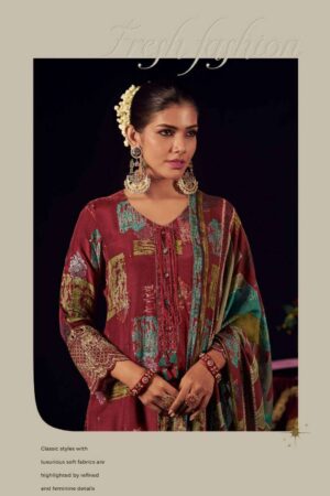 My Fashion Road Jay Vijay Surahi Pure Muslin Jacquard Exclusive Suit | 10311