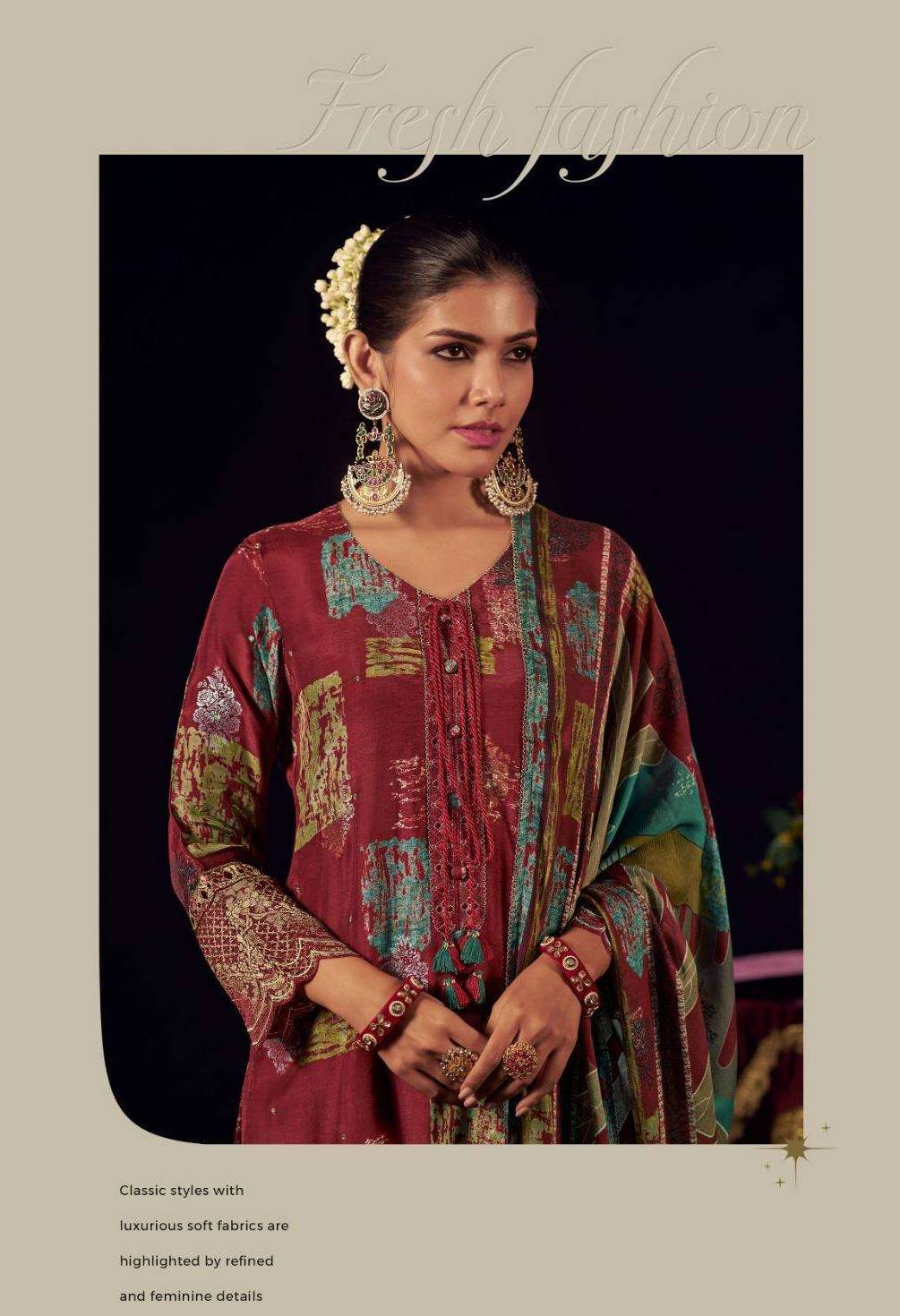 My Fashion Road Jay Vijay Surahi Pure Muslin Jacquard Exclusive Suit | 10311 My Fashion Road Jay Vijay Surahi Pure Muslin Jacquard Exclusive Suit | 10311