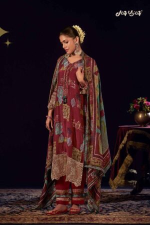 My Fashion Road Jay Vijay Surahi Pure Muslin Jacquard Exclusive Suit | 10311
