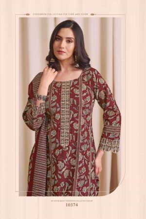 My Fashion Road Jay Vijay Surmai Digital Printed Premium Wear Latest Suit | 10374