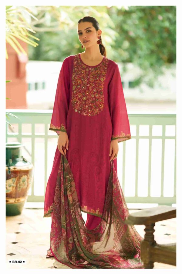 My Fashion Road Varsha Bahaar Digital Printed Winter Wear Pashmina Suit | BR – 02