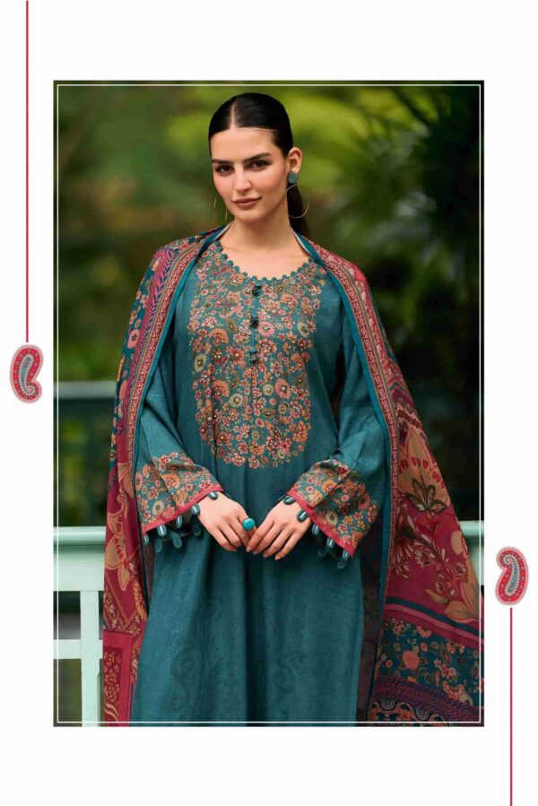My Fashion Road Varsha Bahaar Digital Printed Winter Wear Pashmina Suit | BR – 01