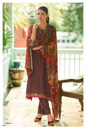 My Fashion Road Varsha Bahaar Digital Printed Winter Wear Pashmina Suit | BR – 04
