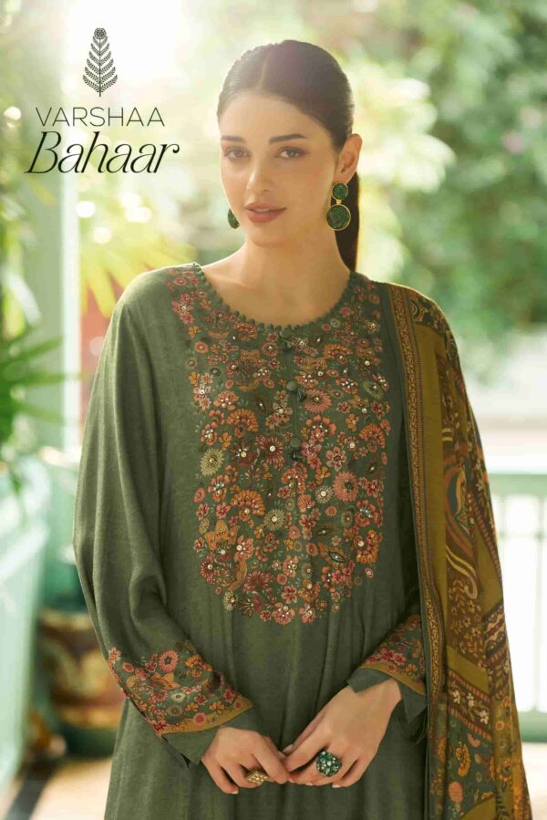 My Fashion Road Varsha Bahaar Digital Printed Winter Wear Pashmina Suit | BR – 03