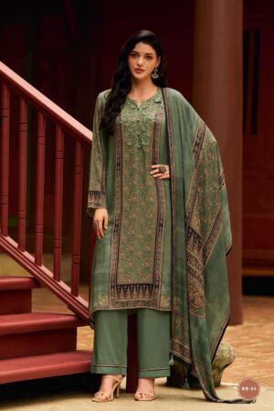 My Fashion Road Varsha Bloom Buds Digital Printed Exclusive Pashmina Suit | BB-03