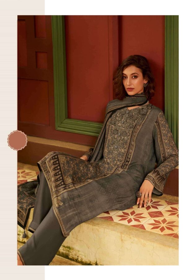 My Fashion Road Varsha Bloom Buds Digital Printed Exclusive Pashmina Suit | BB-05