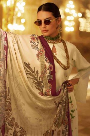My Fashion Road Varsha Garnet Winter Collection Exclusive Pashmina Suit | GT – 04
