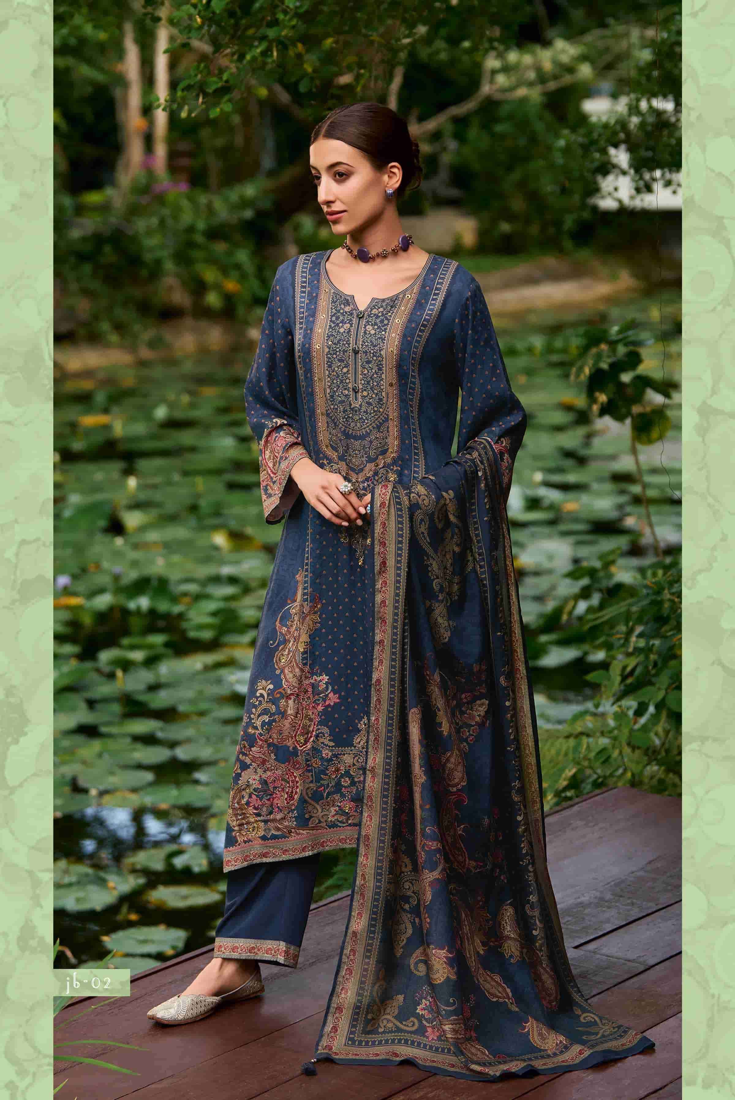 My Fashion Road Varsha Jazba Fancy Pashmina Salwar Suit | JB – 02 My Fashion Road Varsha Jazba Fancy Pashmina Salwar Suit | JB – 02