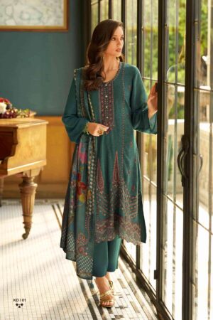 My Fashion Road Varsha Khaddar Premium Wear Winter Unstitched Suit | KD-01