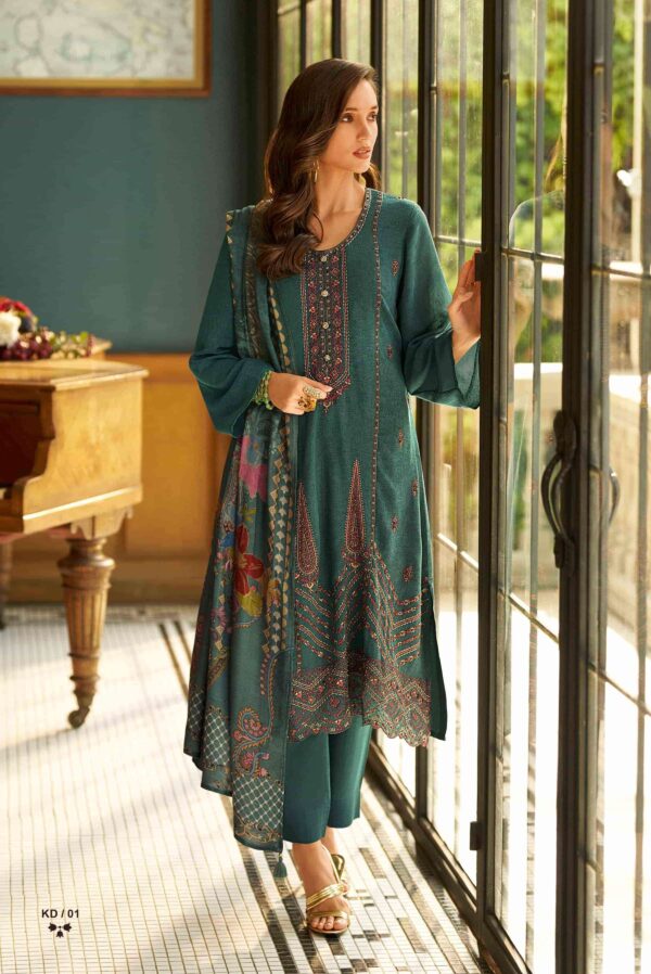 My Fashion Road Varsha Khaddar Premium Wear Winter Unstitched Suit | KD-01
