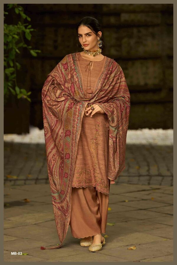 My Fashion Road Varsha Mehtab Fancy Khadi Silk Ladies Suit | MB – 03