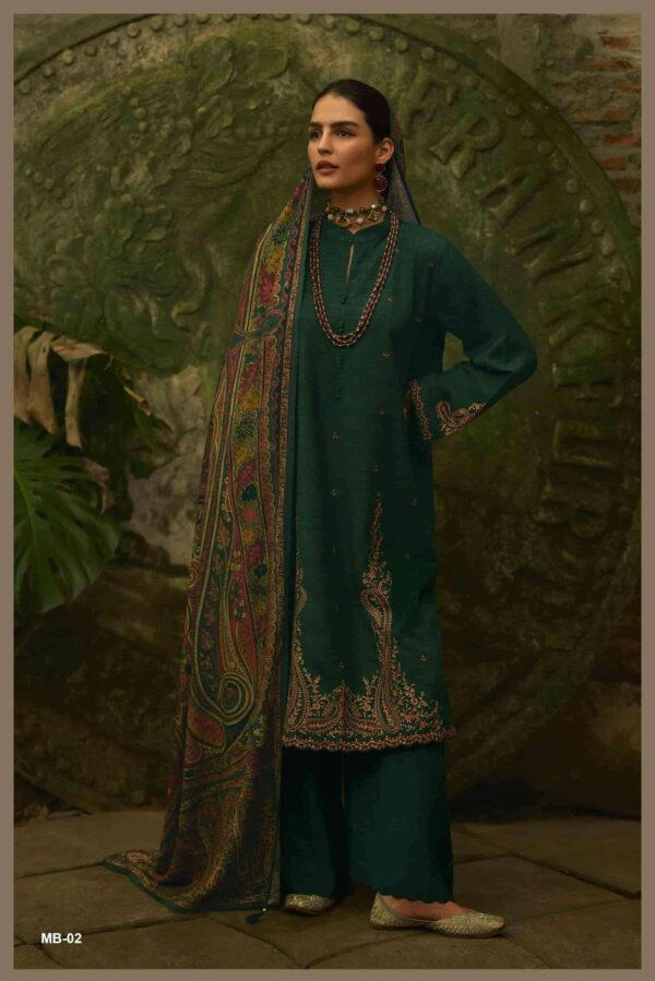 My Fashion Road Varsha Mehtab Fancy Khadi Silk Ladies Suit | MB – 02