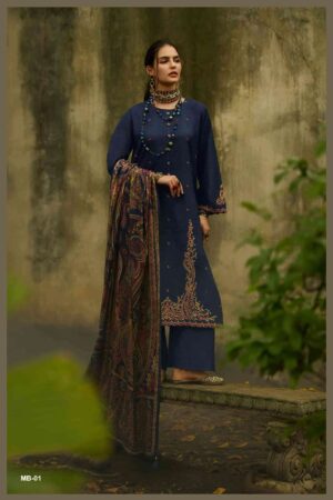 My Fashion Road Varsha Mehtab Fancy Khadi Silk Ladies Suit | MB – 01