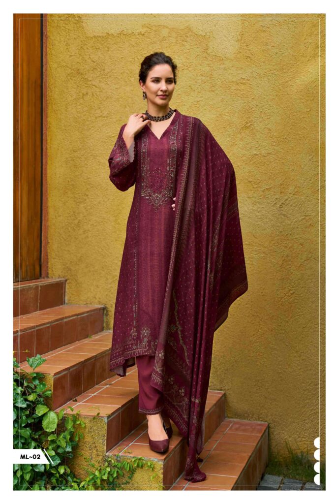 My Fashion Road Varsha Moonlit Digital Printed Fancy Pashmina Salwar Suit | ML-02