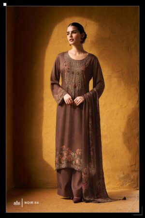 My Fashion Road Varsha Noir Winter Wear Designs Pashmina Ladies Suit | NOIR-04
