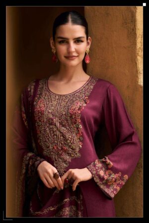 My Fashion Road Varsha Noir Winter Wear Designs Pashmina Ladies Suit | NOIR-03