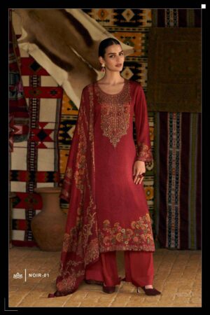 My Fashion Road Varsha Noir Winter Wear Designs Pashmina Ladies Suit | NOIR-01