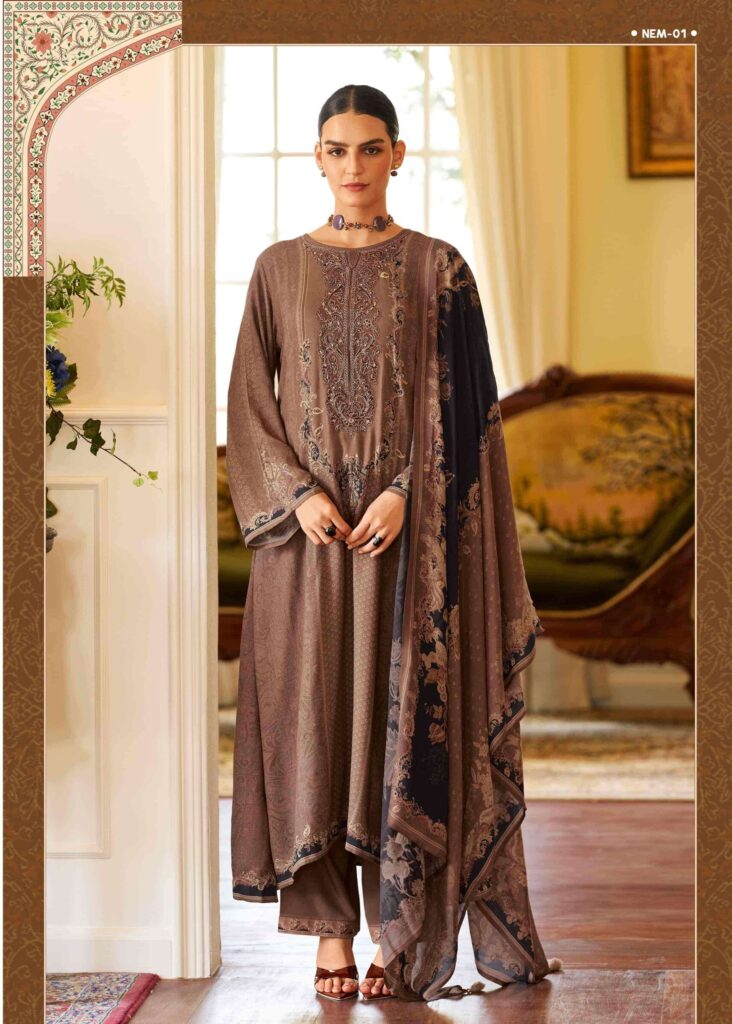 My Fashion Road Varsha Noor E Mehr Exclusive Winter Wear Pashmina Dress | NEM-01