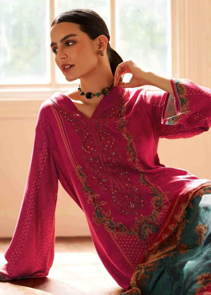 My Fashion Road Varsha Noor E Mehr Exclusive Winter Wear Pashmina Dress | NEM-02