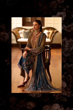 My Fashion Road Varsha Roseombre Exclusive Viscose Pashmina Suit | RO – 04