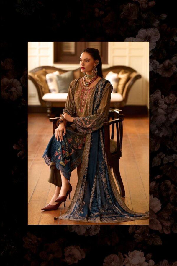 My Fashion Road Varsha Roseombre Exclusive Viscose Pashmina Suit | RO – 04