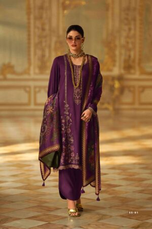 My Fashion Road Varsha Shishira Fancy Embroidered Viscose Pashmina Suit | SS – 01