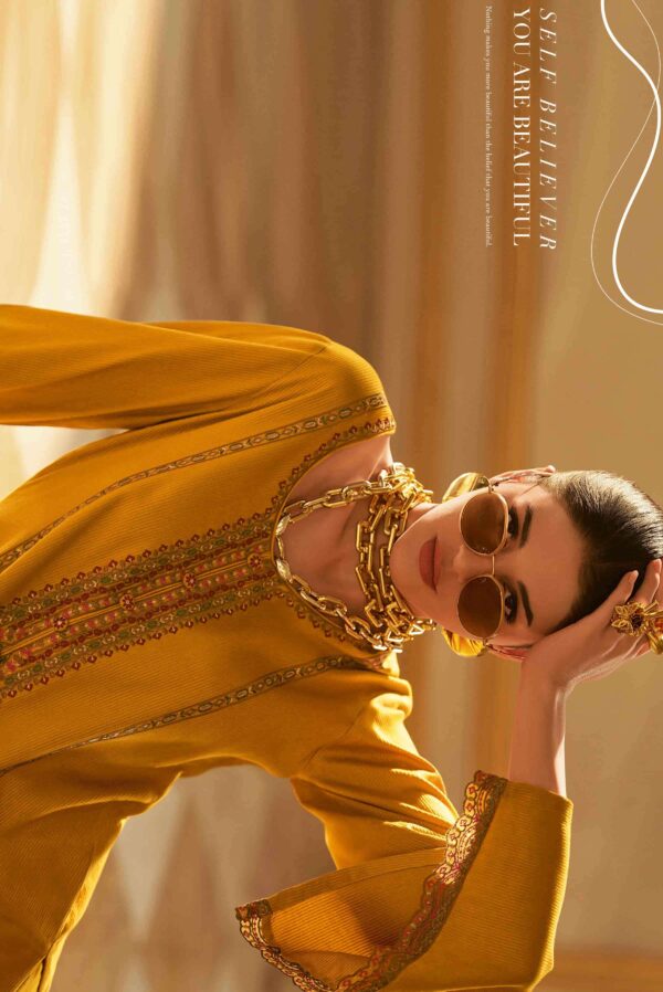 My Fashion Road Varsha Shishira Fancy Embroidered Viscose Pashmina Suit | SS – 02