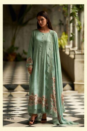 My Fashion Road Varsha Siyah Gulzar Latest Designs Pashmina Suit | SG-05