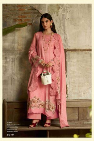 My Fashion Road Varsha Siyah Gulzar Latest Designs Pashmina Suit | SG-01