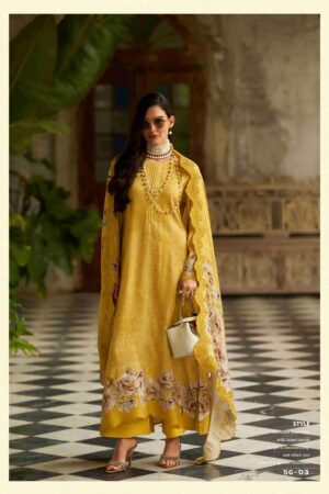 My Fashion Road Varsha Siyah Gulzar Latest Designs Pashmina Suit | SG-03